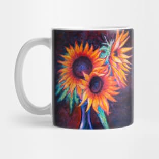 Pastel Painting - Sunflowers still life Mug